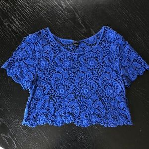 Lace overlay top
